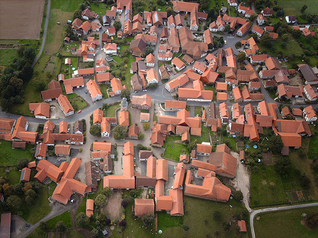 Sattenhausen aus der Luft